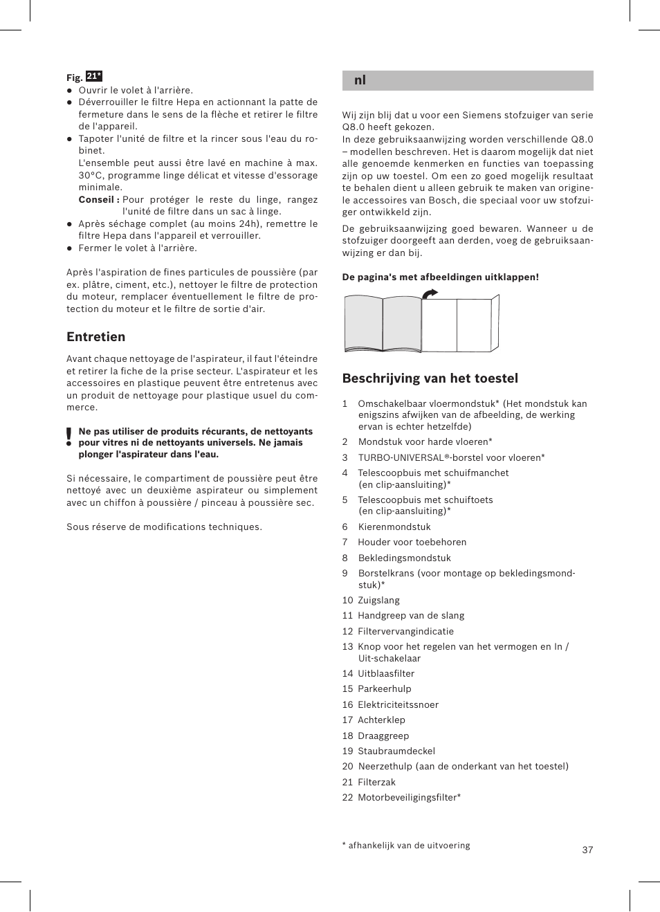 Siemens VSQ8SEN72A User Manual | Page 38 / 103