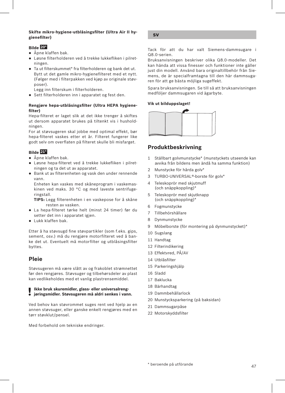 Siemens VSQ8SEN72A User Manual | Page 48 / 103