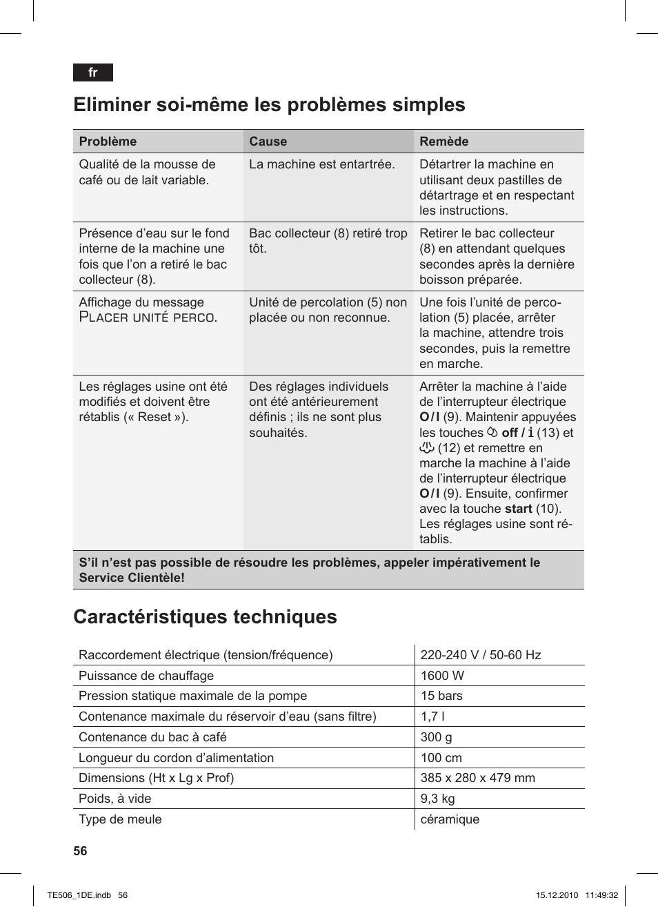 Placer unité perco | Siemens TE506501DE User Manual | Page 60 / 84