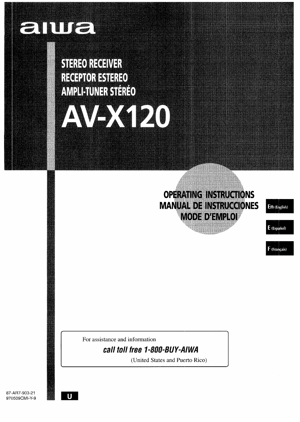 Aiwa AV-X120 User Manual | 52 pages