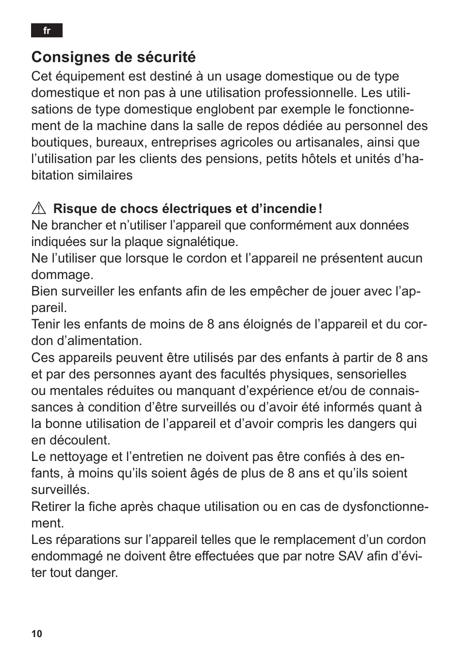 Consignes de sécurité | Siemens TT3A0103 User Manual | Page 13 / 87