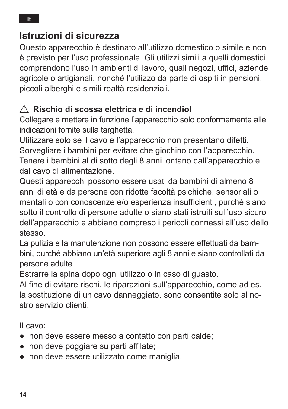 Istruzioni di sicurezza | Siemens TT3A0103 User Manual | Page 17 / 87