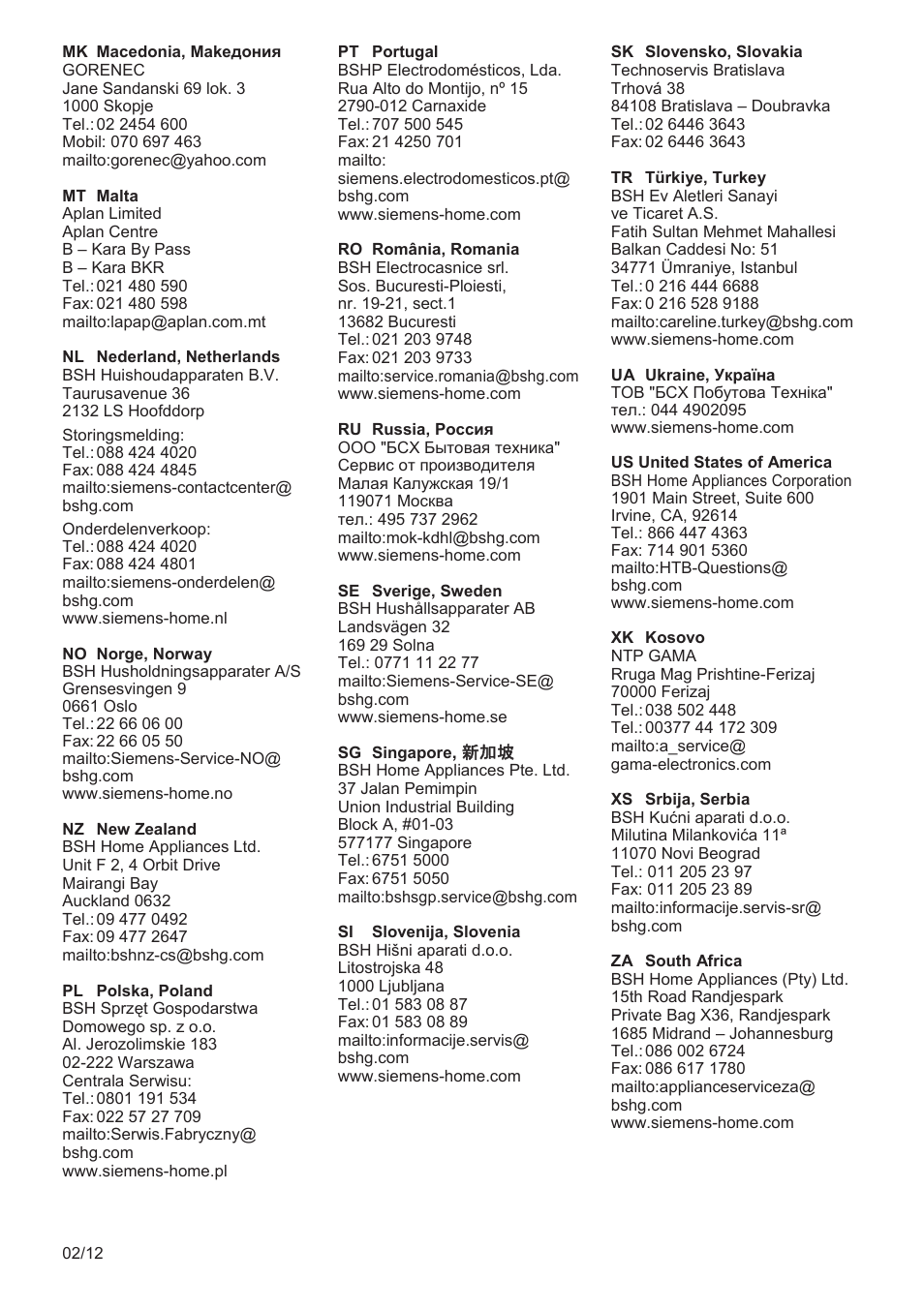 Siemens TT3A0103 User Manual | Page 84 / 87