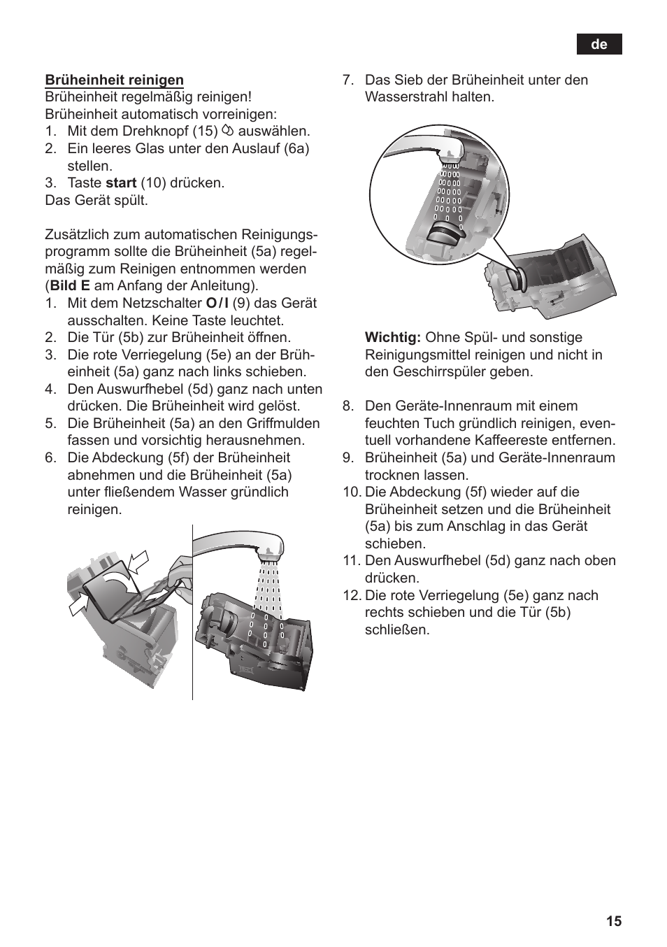 Siemens TE506519DE User Manual | Page 19 / 94