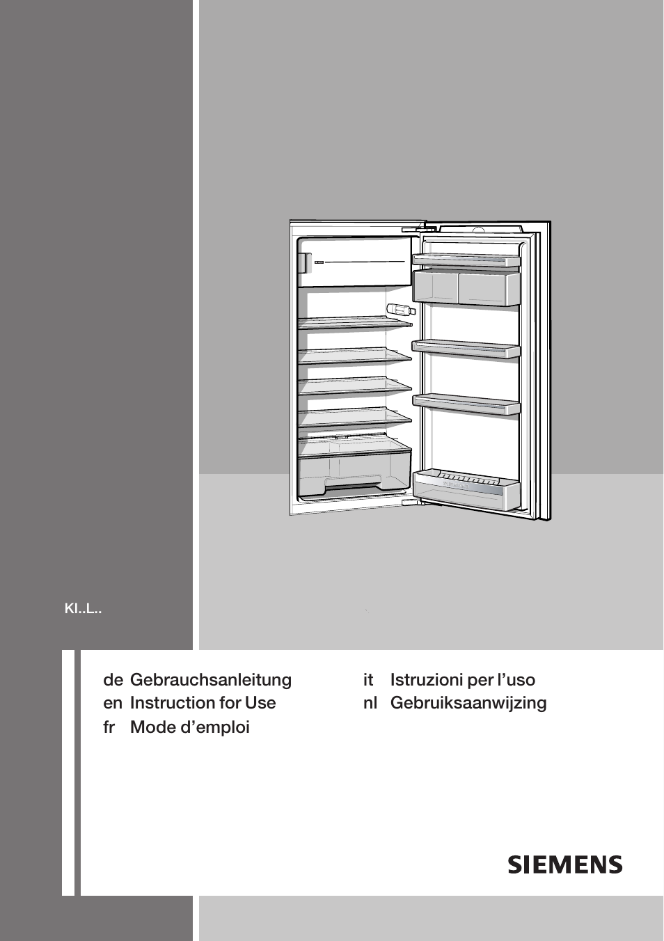 Siemens KF18LA60 User Manual | 95 pages