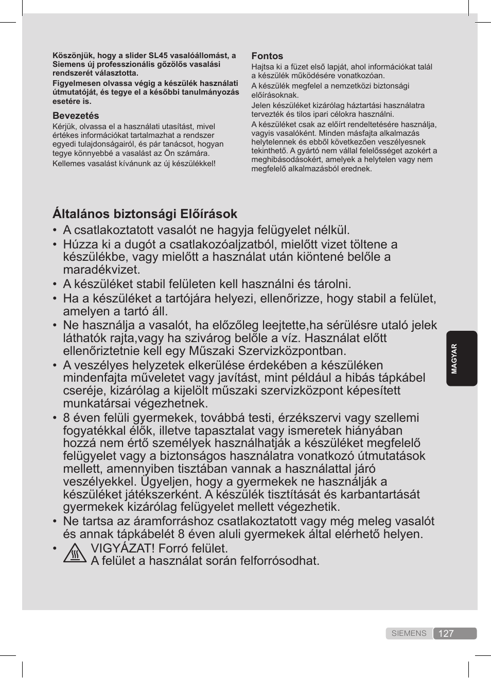 Siemens TS45359 User Manual | Page 127 / 172