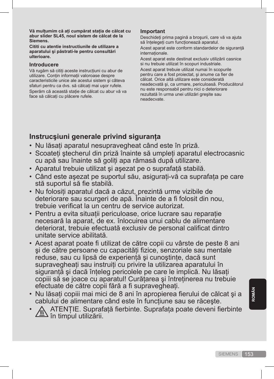 Siemens TS45359 User Manual | Page 153 / 172