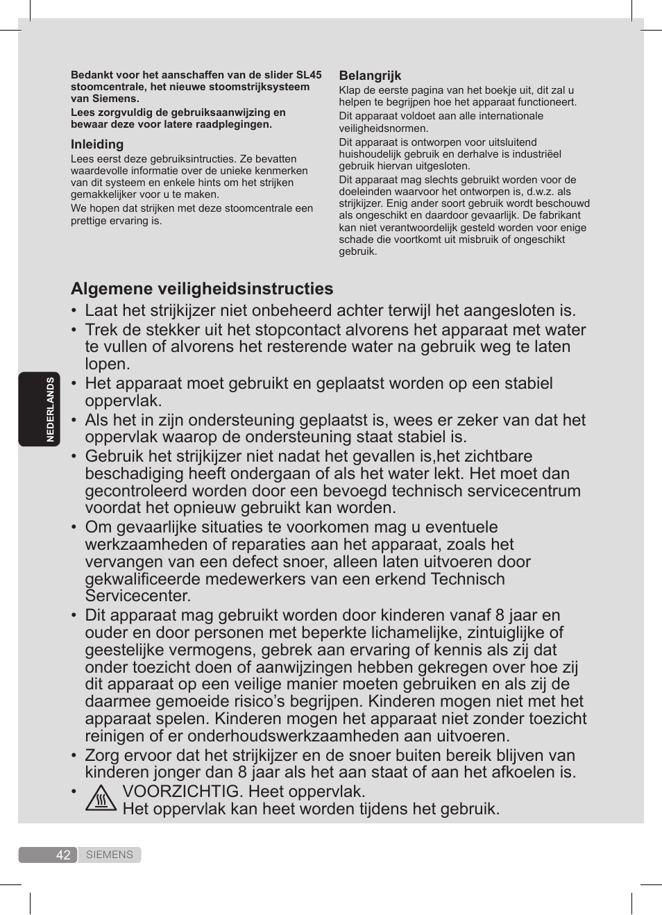 Siemens TS45359 User Manual | Page 42 / 172