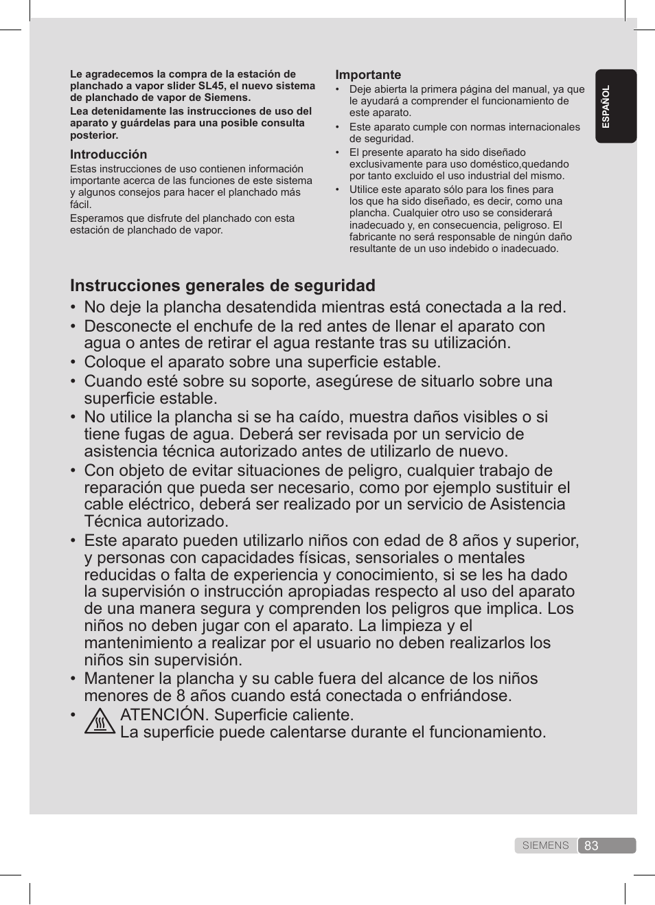 Siemens TS45359 User Manual | Page 83 / 172