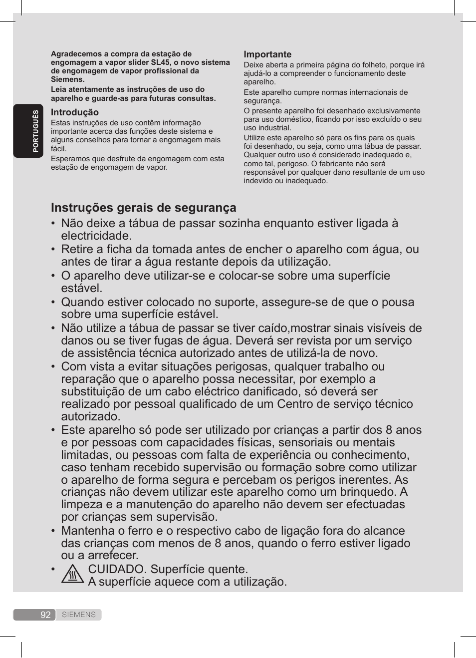 Siemens TS45359 User Manual | Page 92 / 172