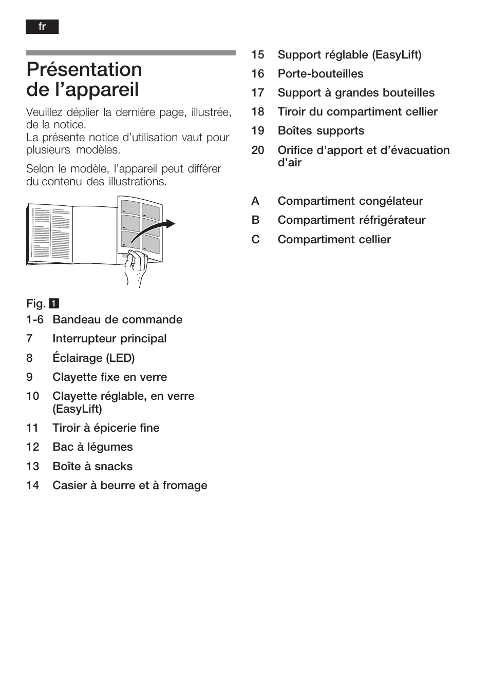 Présentation de l'appareil | Siemens KI38CP65 User Manual | Page 44 / 103