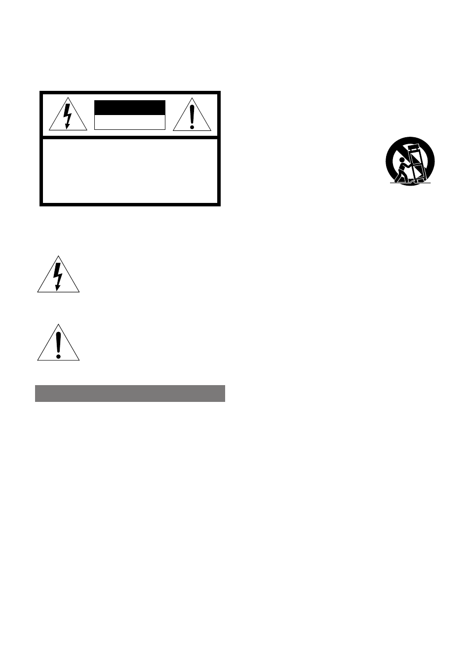 Precautions, Warning, Explanation of graphical symbols | Aiwa XC-RW700 User Manual | Page 2 / 27