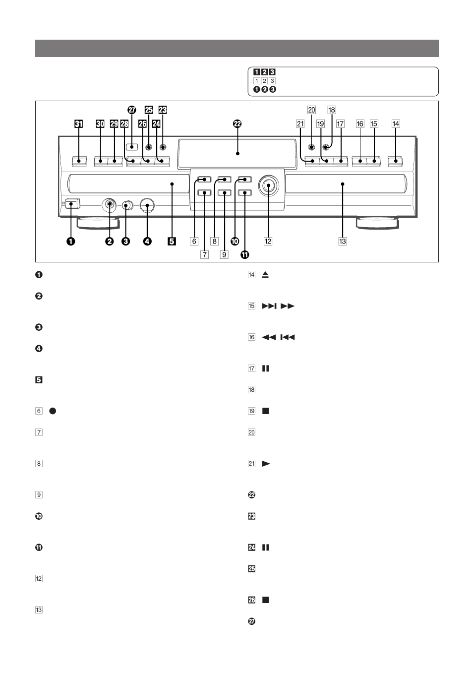 General guide | Aiwa XC-RW700 User Manual | Page 6 / 27