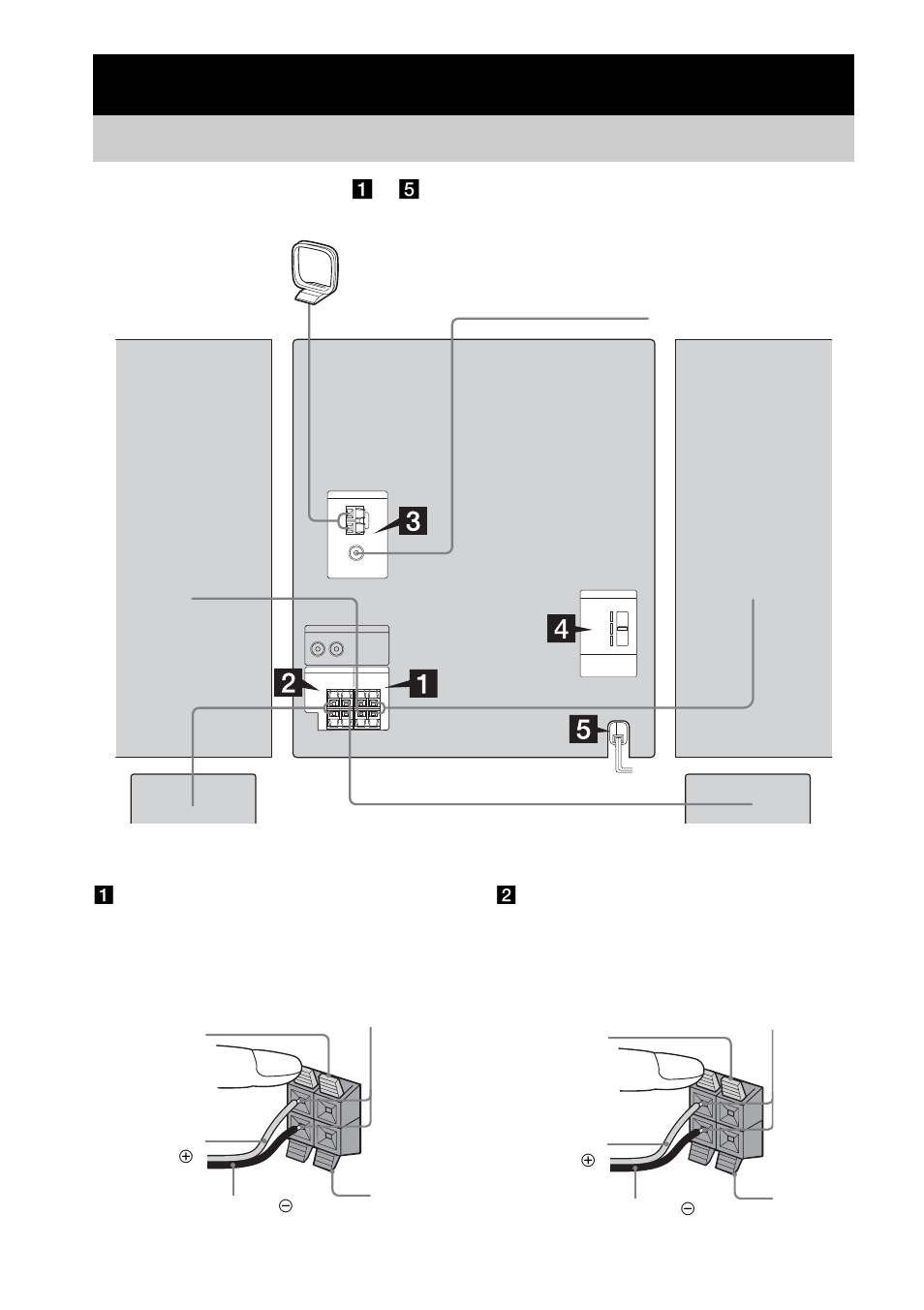 Getting started, Hooking up the system | Aiwa JAX-N77 User Manual | Page 6 / 40