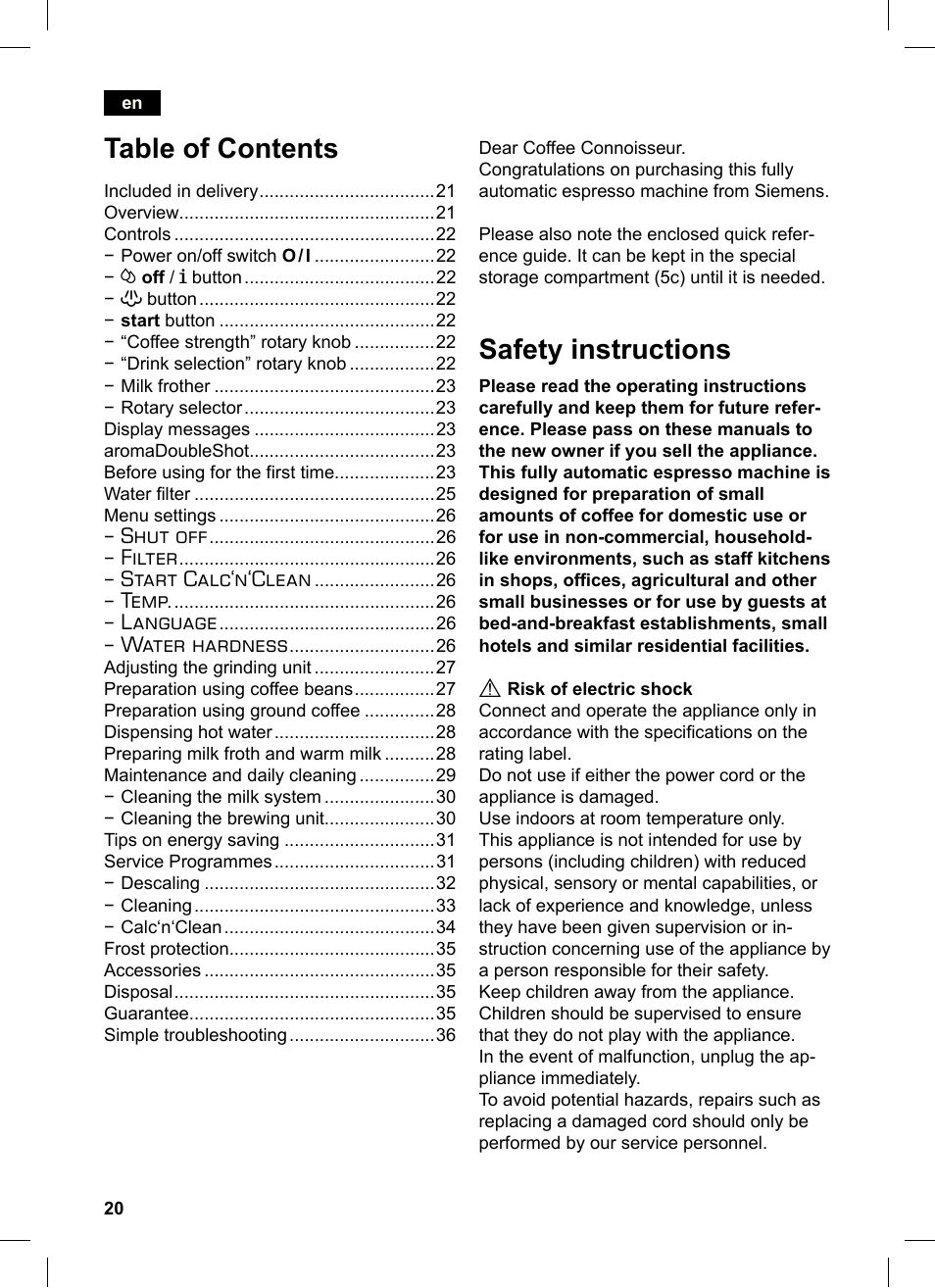 Siemens TE503521DE User Manual | Page 24 / 84