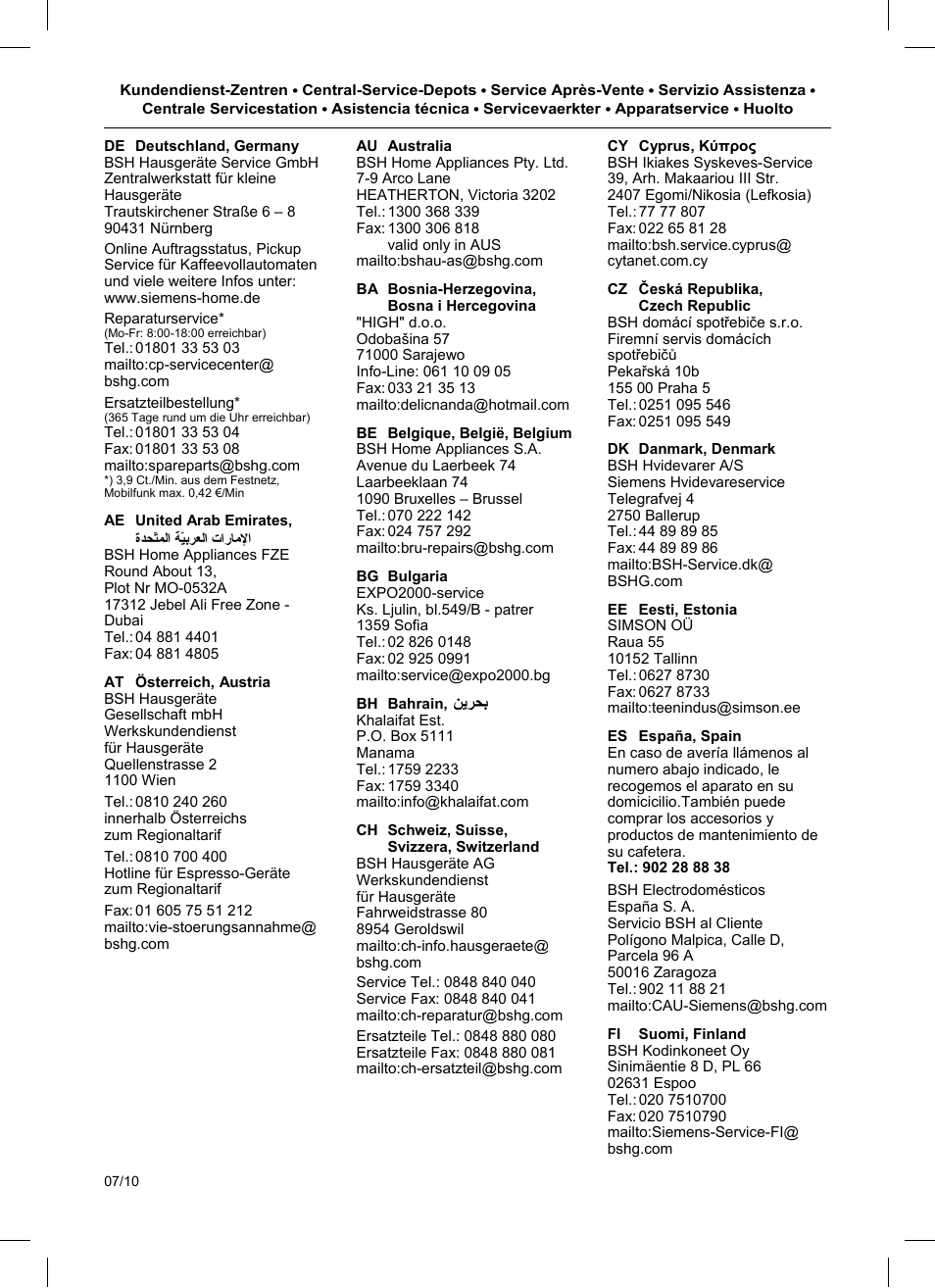 Siemens TE503521DE User Manual | Page 80 / 84