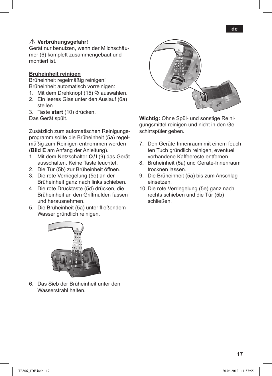 Siemens TE509501DE User Manual | Page 17 / 88