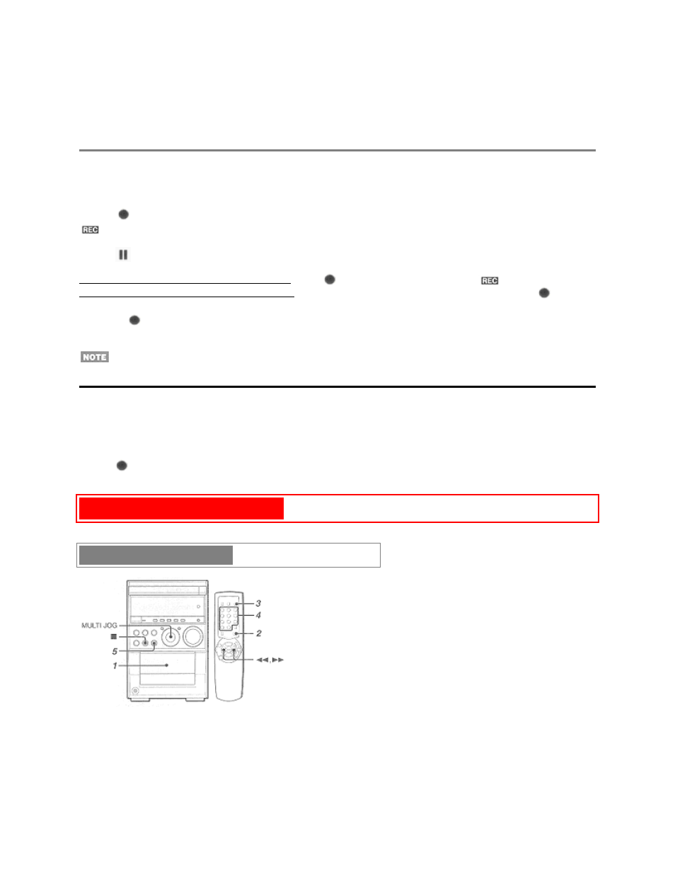 Recording (cont) pg. 13, Inserting blank space, Ai edit recording | Aiwa XR-M55 User Manual | Page 21 / 35