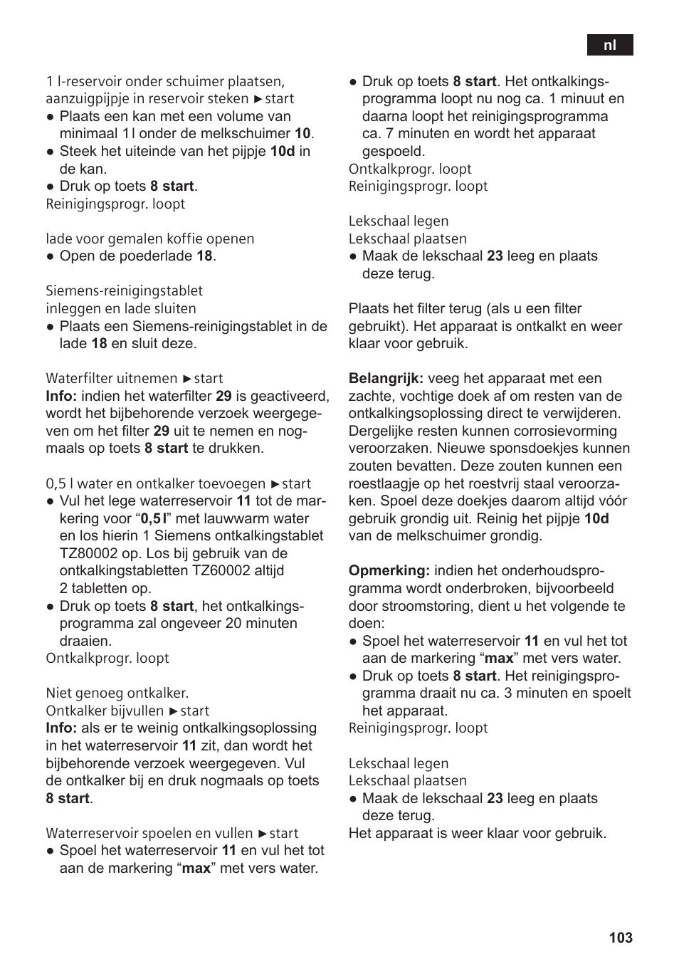 Siemens TE809F01DE User Manual | Page 107 / 144