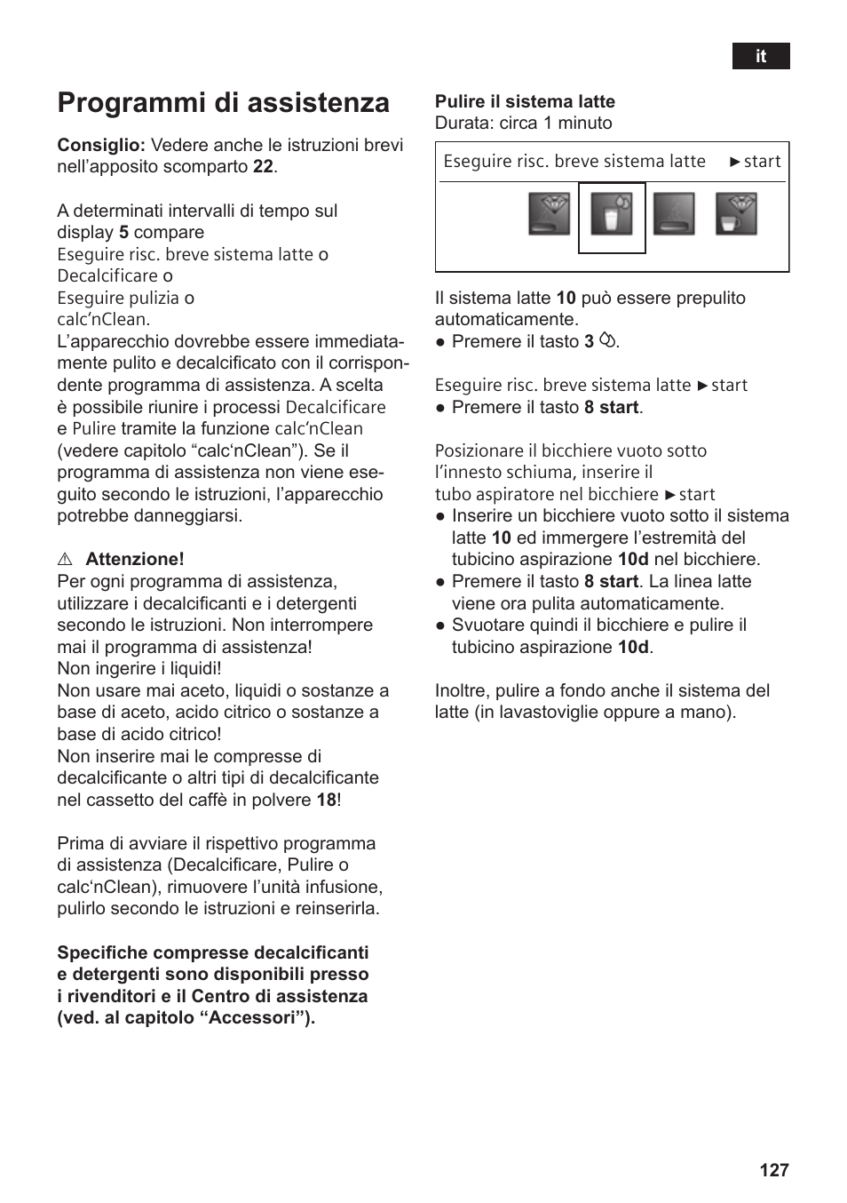 Programmi di assistenza | Siemens TE809F01DE User Manual | Page 131 / 144