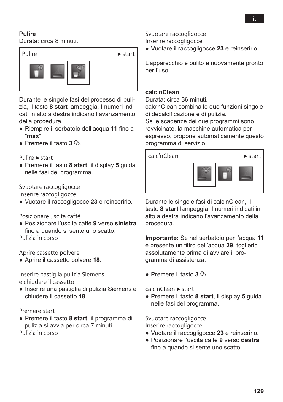 Siemens TE809F01DE User Manual | Page 133 / 144