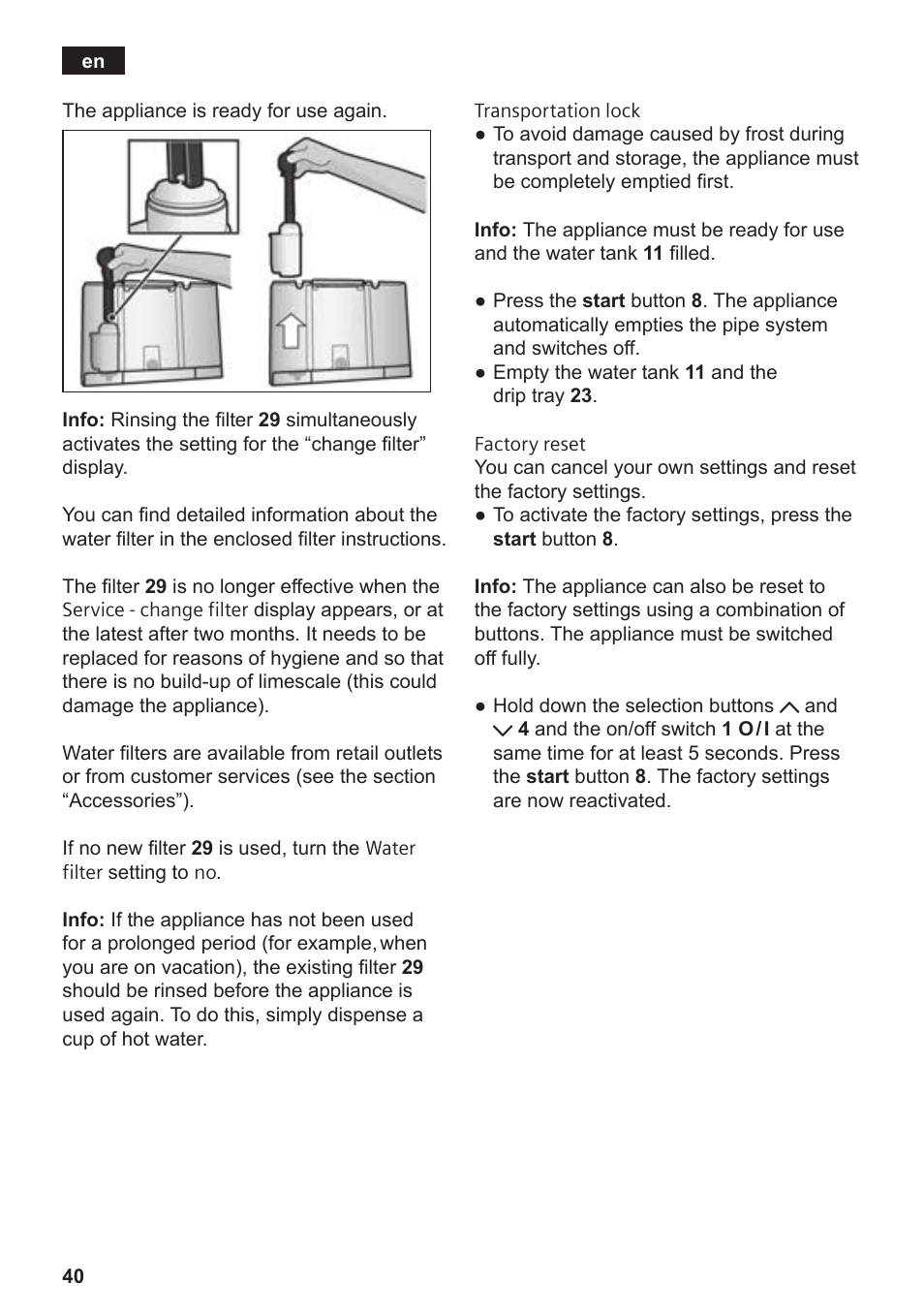 Siemens TE809F01DE User Manual | Page 44 / 144