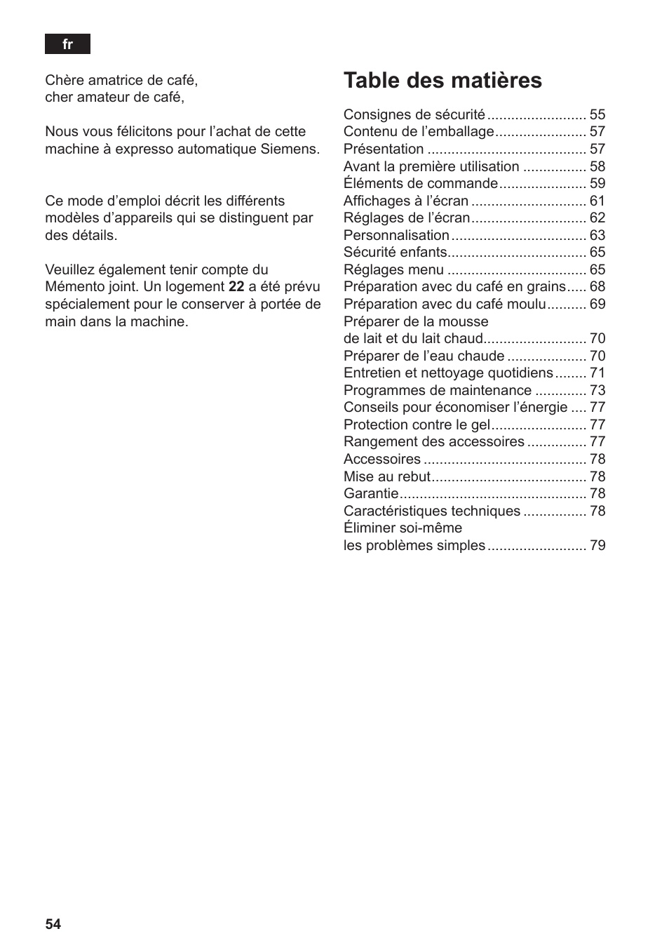 Siemens TE809F01DE User Manual | Page 58 / 144
