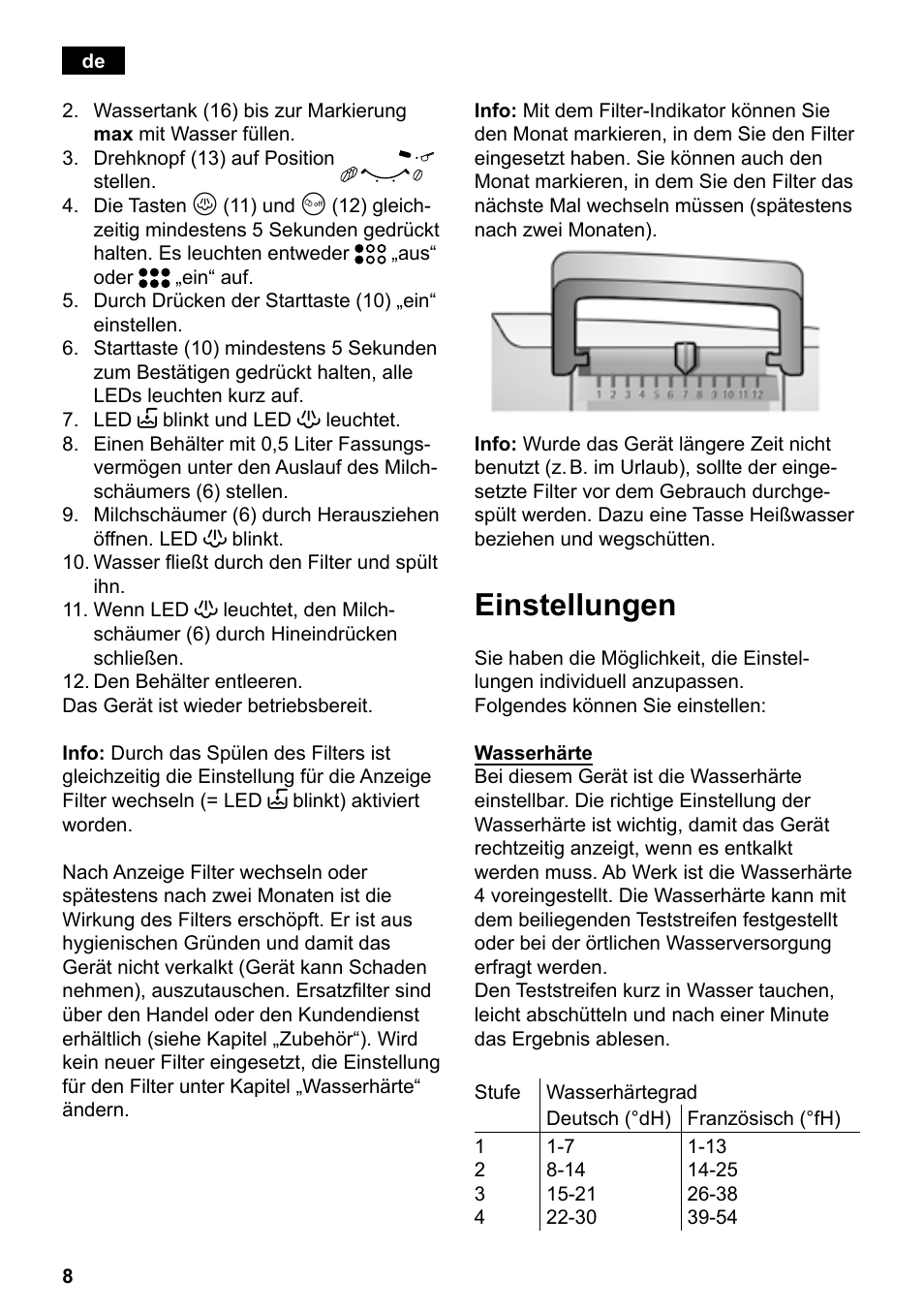 Einstellungen | Siemens TE501501DE User Manual | Page 12 / 86