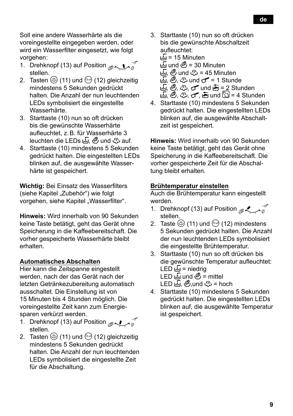 Siemens TE501501DE User Manual | Page 13 / 86