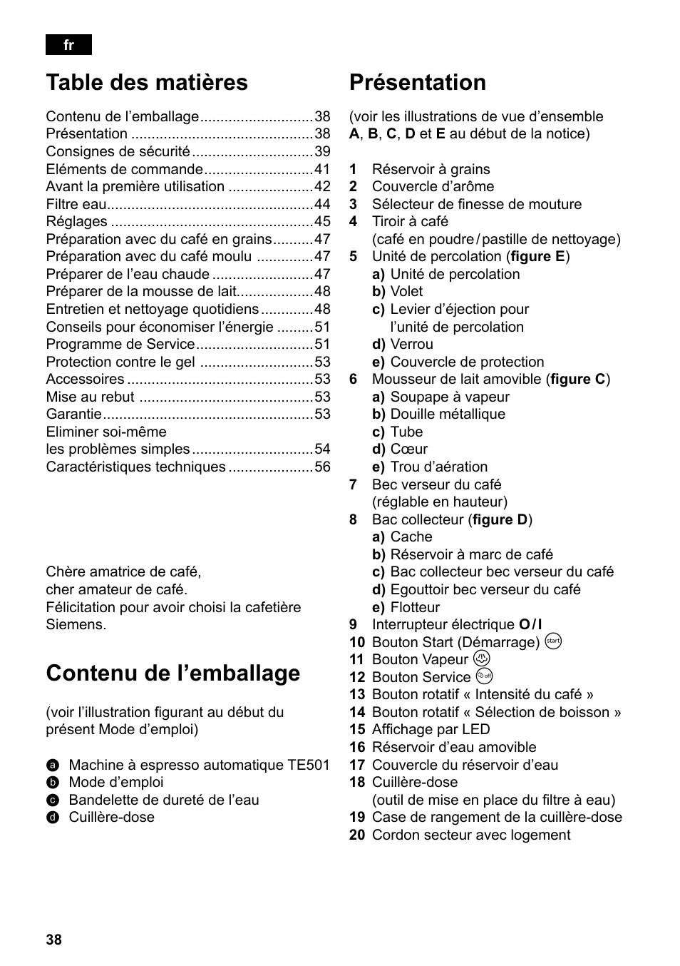 Siemens TE501501DE User Manual | Page 42 / 86