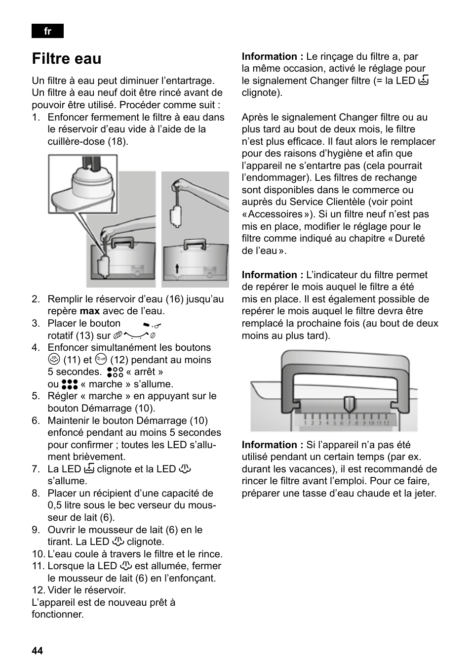 Filtre eau | Siemens TE501501DE User Manual | Page 48 / 86