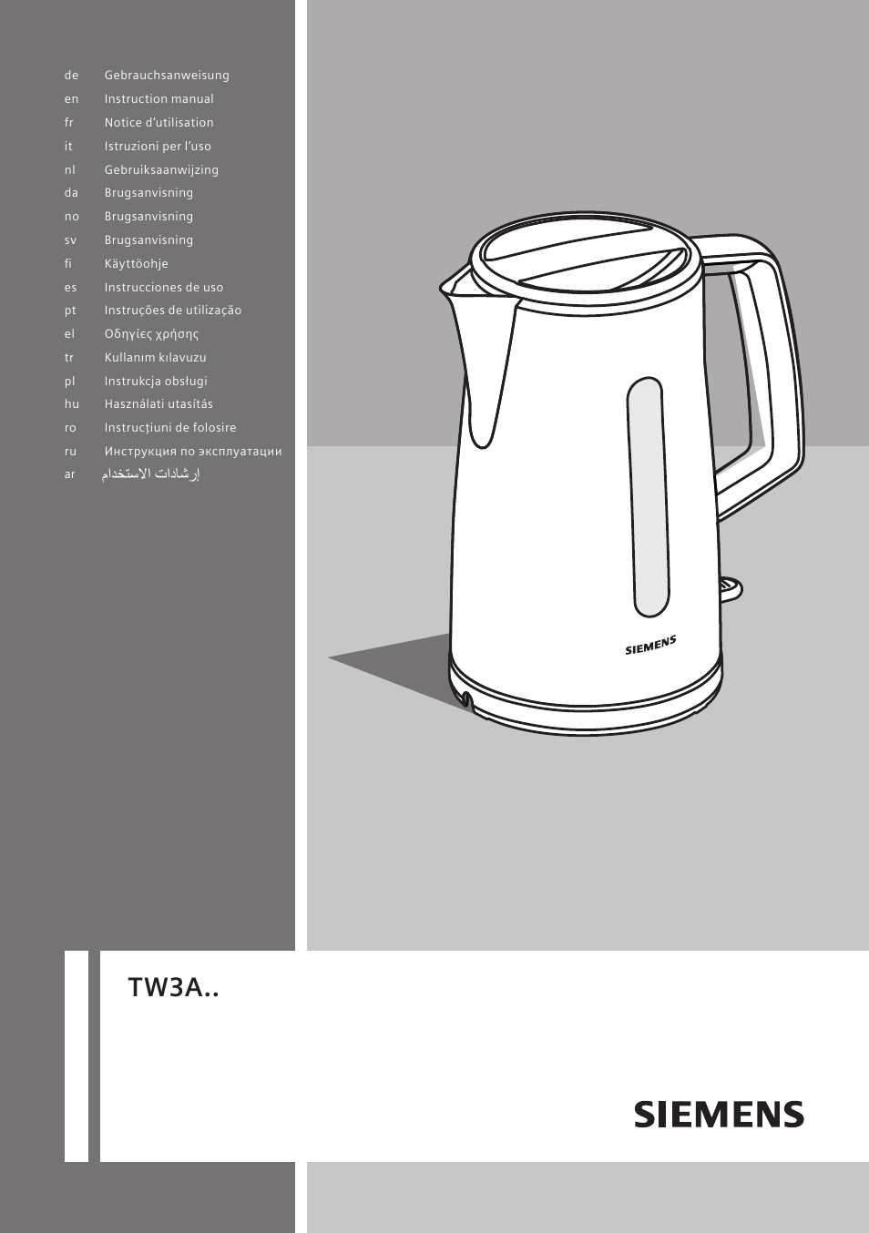 Siemens TW3A0103 User Manual | 62 pages