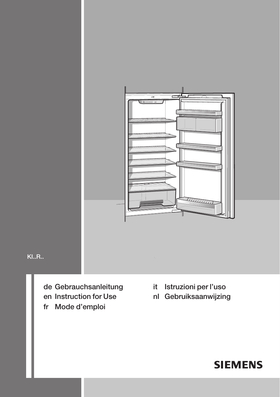 Siemens KF18RA60 User Manual | 64 pages