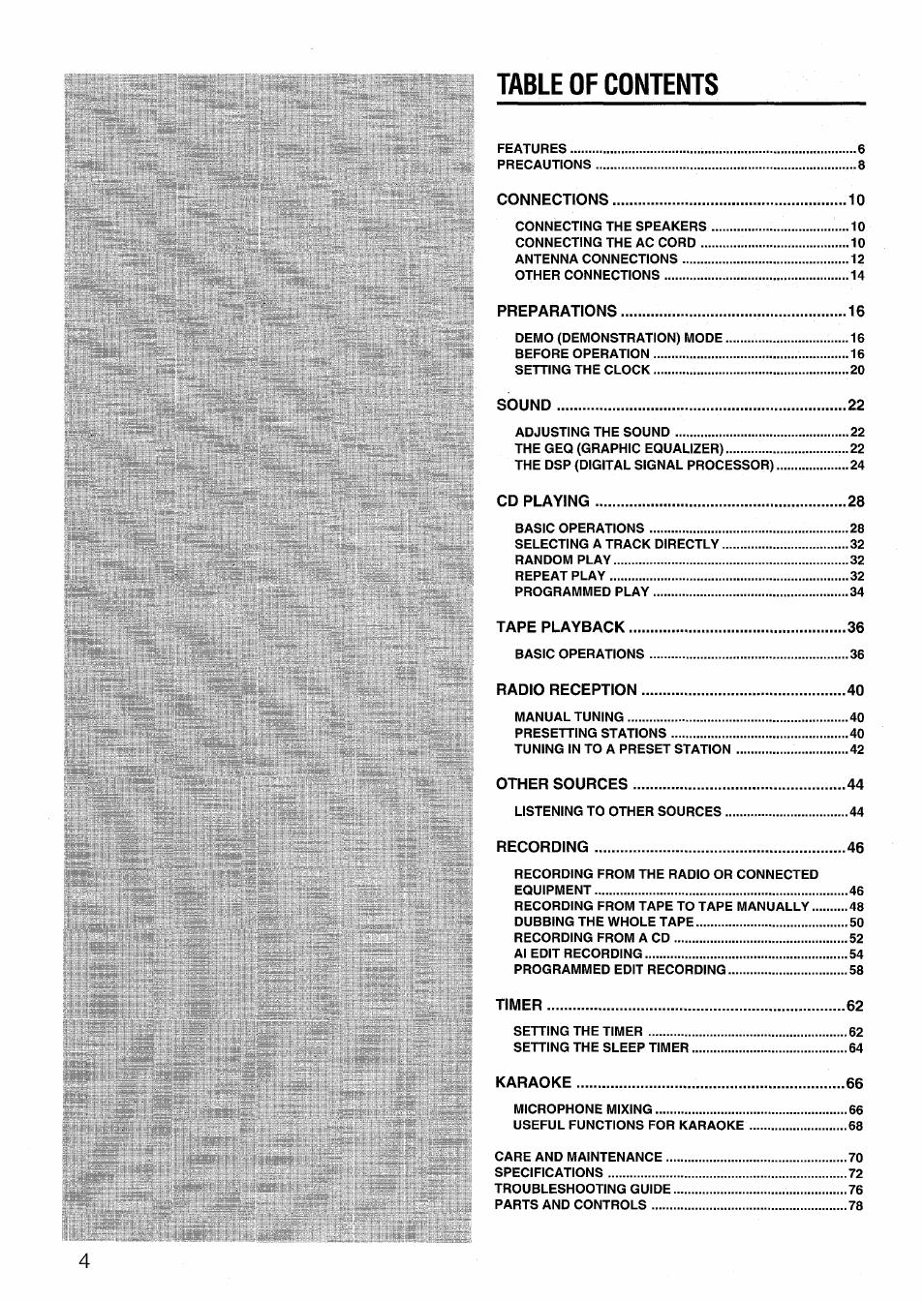 Aiwa NSX-999 User Manual | Page 4 / 80