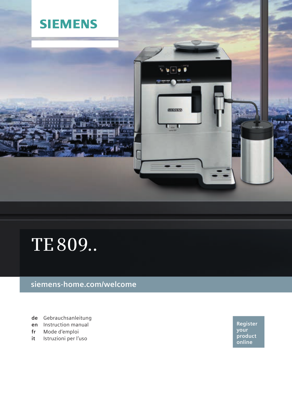 Siemens TE809501DE User Manual | 120 pages