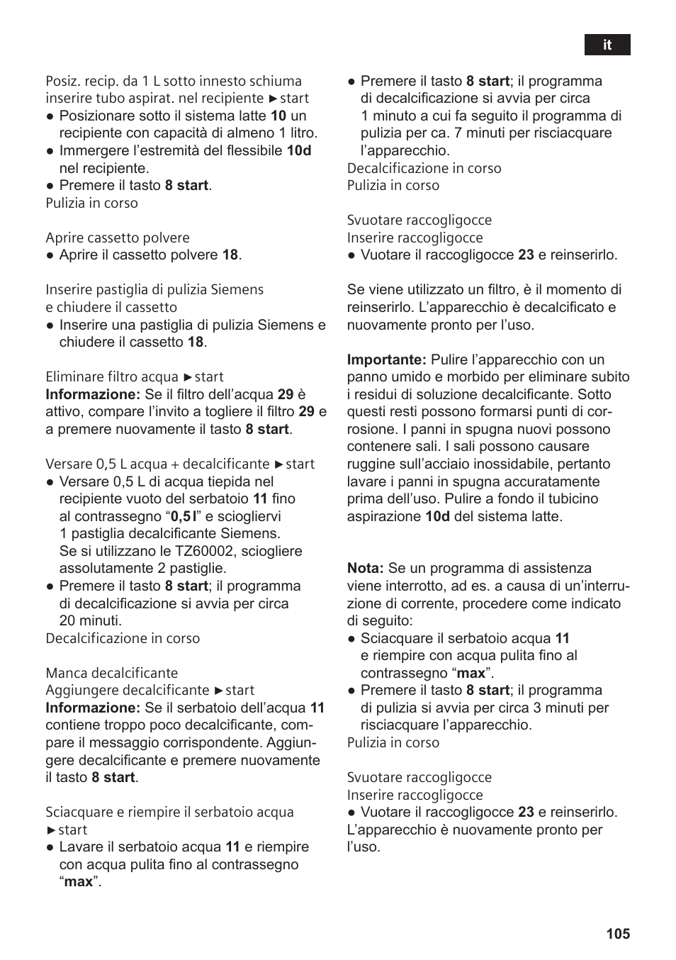 Siemens TE809501DE User Manual | Page 109 / 120