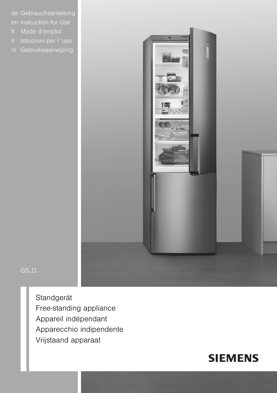 Siemens GS36DPI20 User Manual | 114 pages