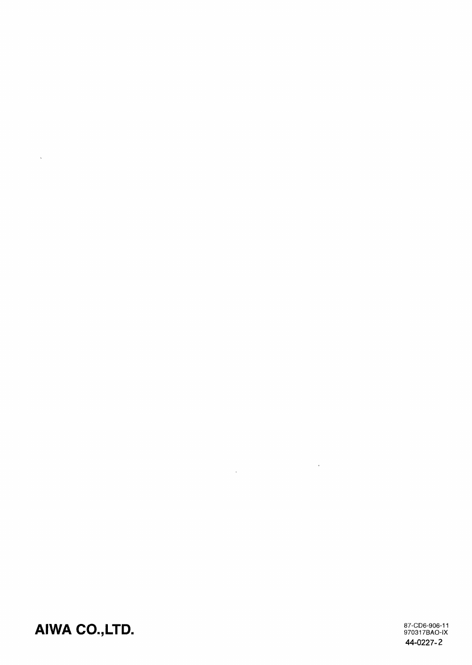 Aiwa co,,ltd | Aiwa CSD-ES370 User Manual | Page 31 / 31