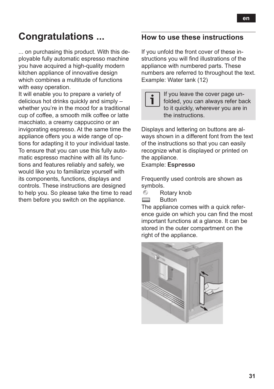 How to use these instructions | Siemens TK76K573 User Manual | Page 33 / 182