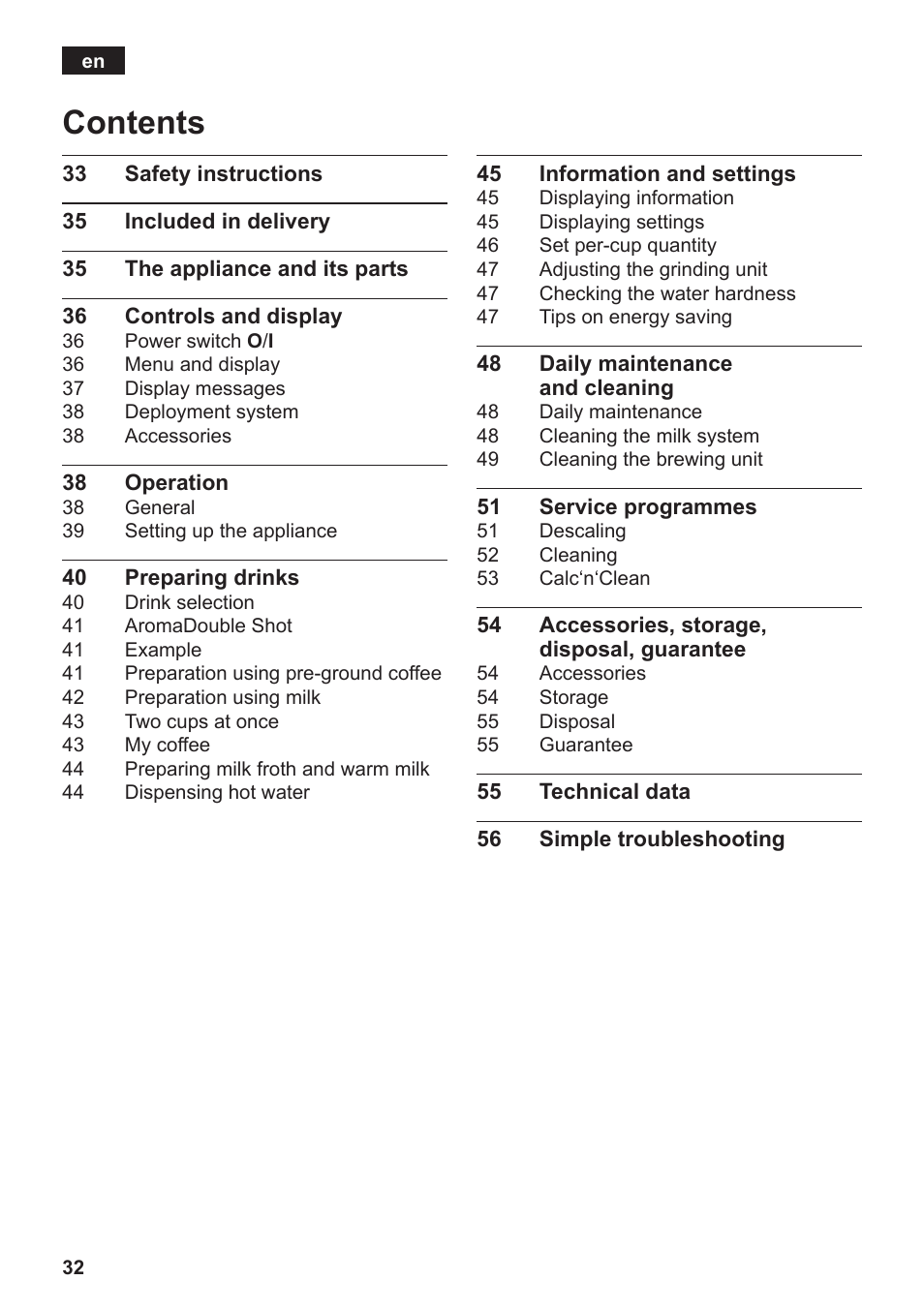 Siemens TK76K573 User Manual | Page 34 / 182