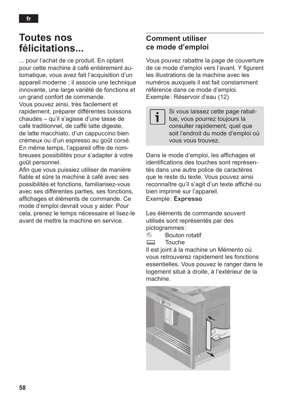 Toutes nos félicitations | Siemens TK76K573 User Manual | Page 60 / 182