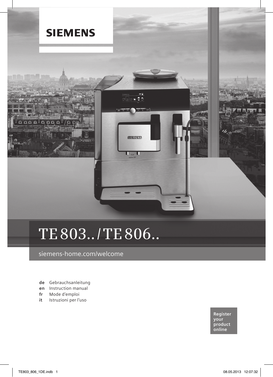 Siemens TE803509DE User Manual | 112 pages