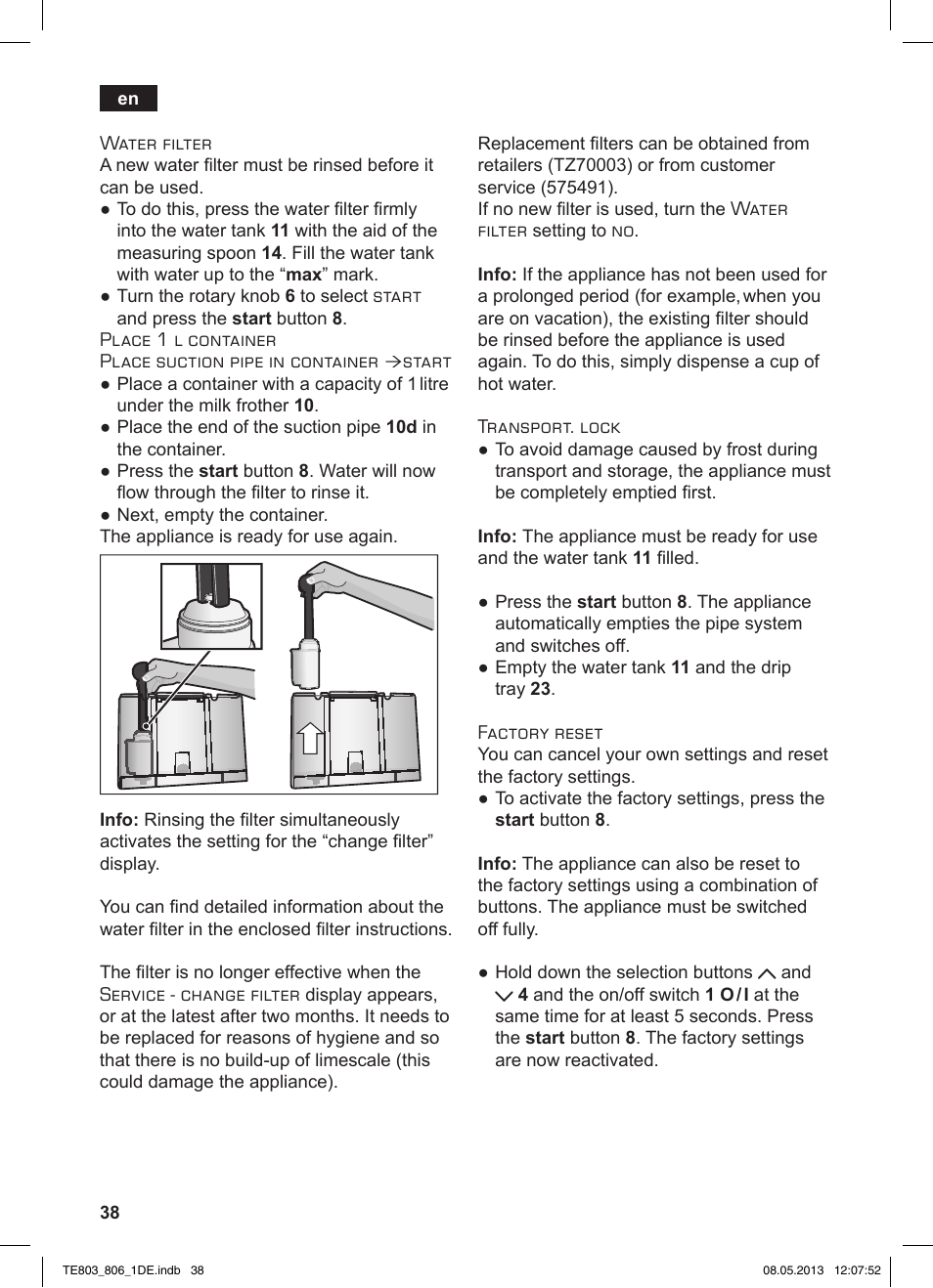 Siemens TE803509DE User Manual | Page 42 / 112