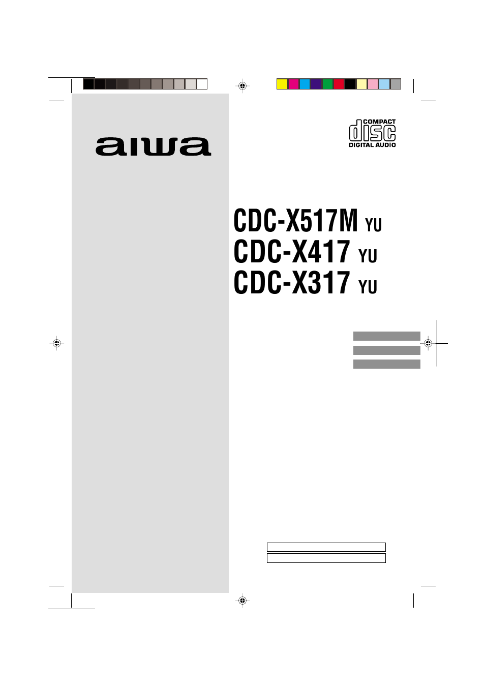 Aiwa CDC-X417 User Manual | 18 pages