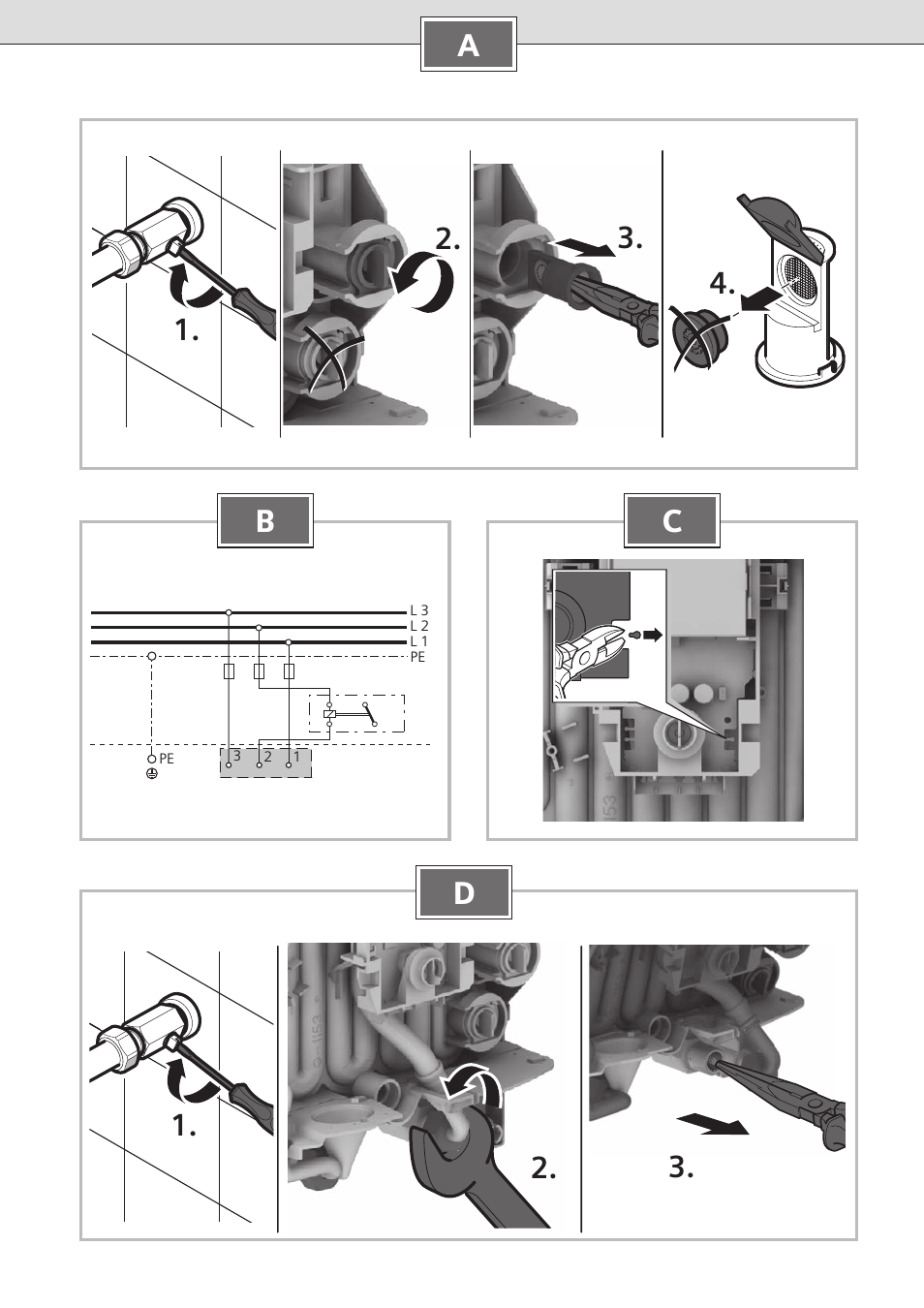 A1. 2. 3. 4, Bc 1. 2. 3. d | Siemens DE2427555 User Manual | Page 21 / 36