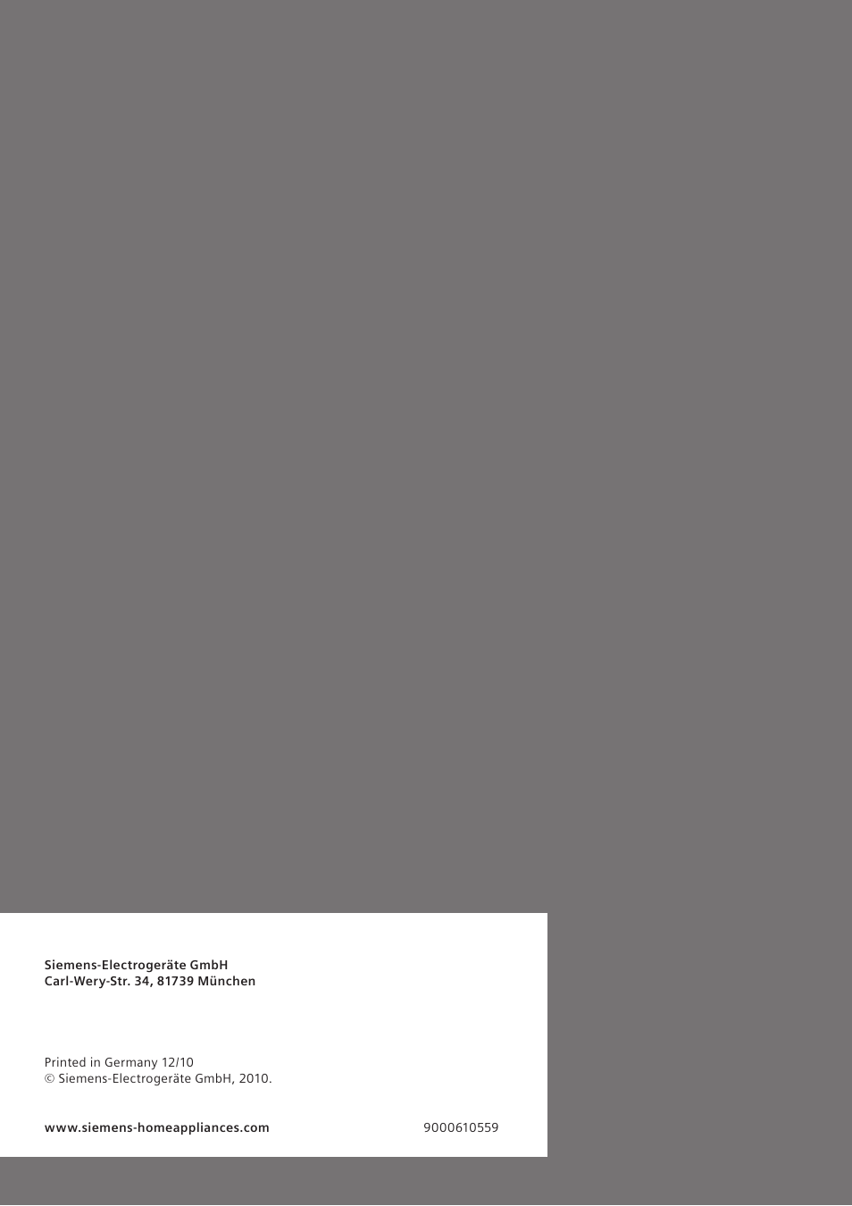 Siemens DE2427555 User Manual | Page 36 / 36