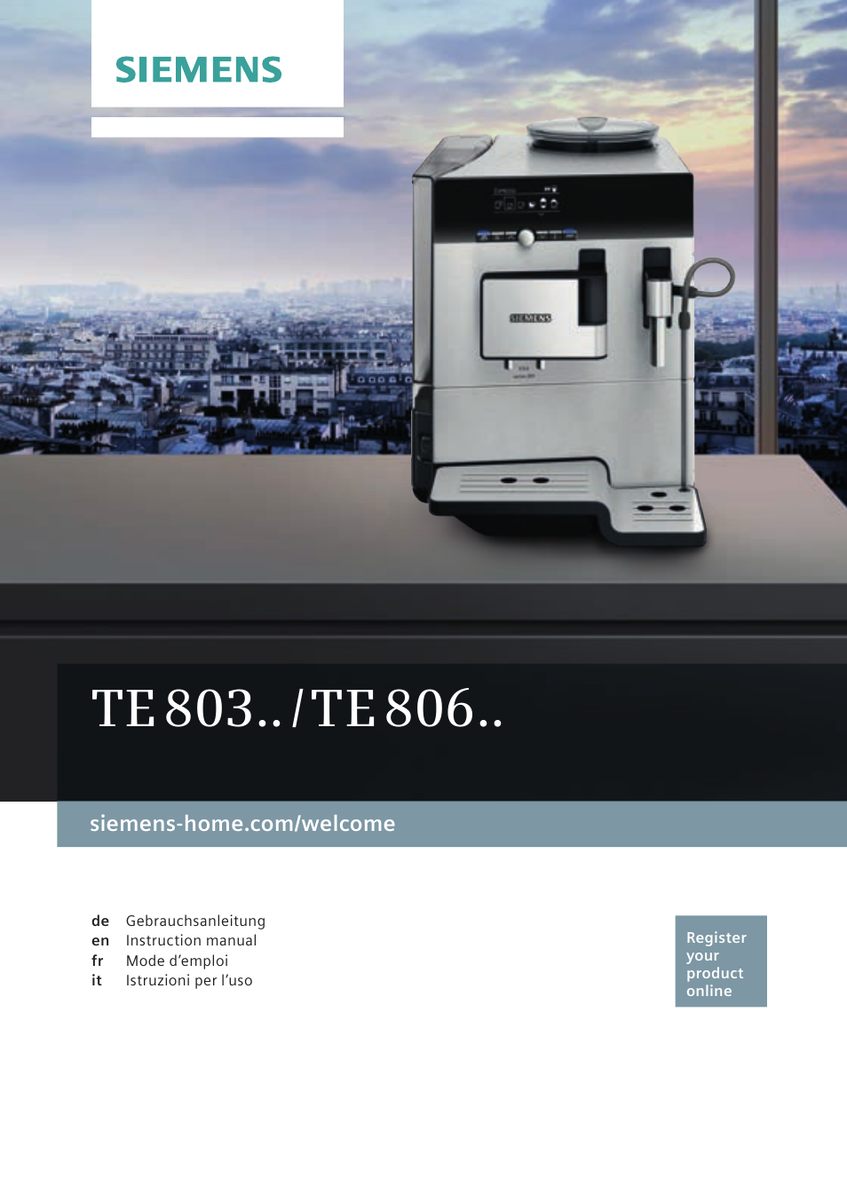 Siemens TE806501DE User Manual | 116 pages