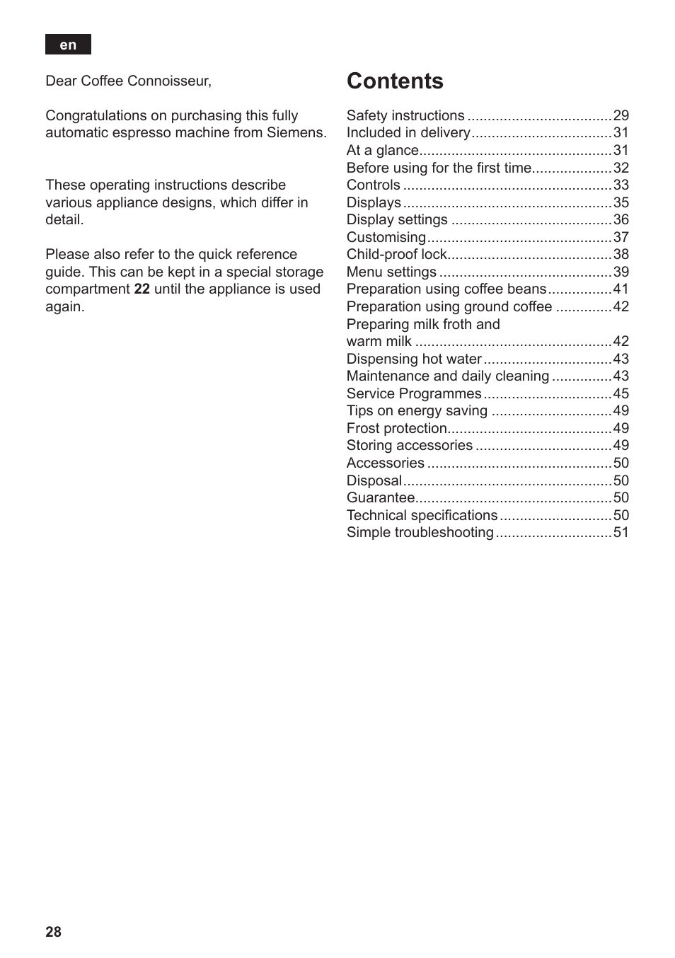 Siemens TE806501DE User Manual | Page 32 / 116