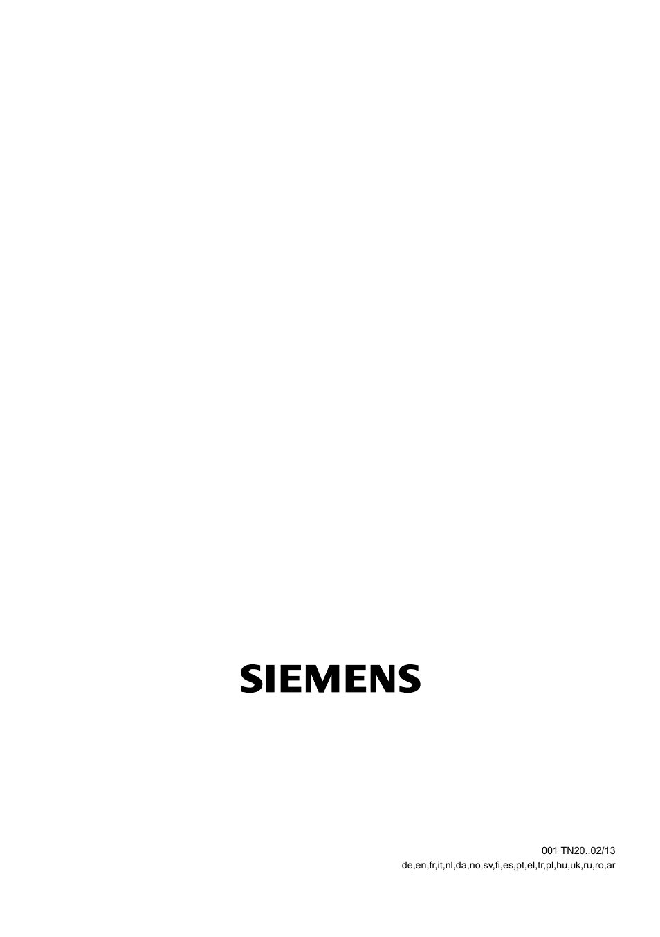 Siemens TN20350 User Manual | Page 100 / 100