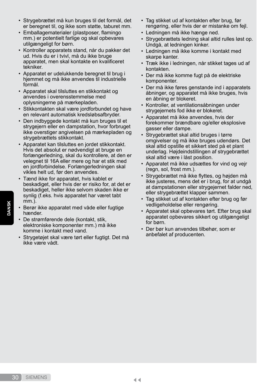 Siemens TN20350 User Manual | Page 30 / 100